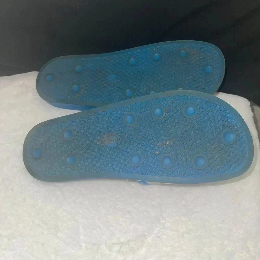 Adidas Men's Blue Slides - Size 9 - Picture 6 of 7